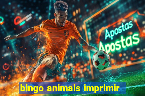 bingo animais imprimir